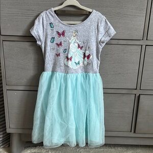 Disney Princess Cinderella Gray and Blue Tulle Dress